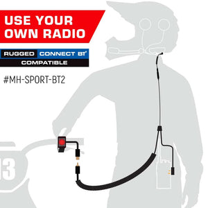 Connect Bt2 Bluetooth Moto Kit With Gmrs Radio by Rugged Radios MH-SPORT-BT2 Rugged Radios Upgrade Your BT2 Into a Complete Kit - Without Radio