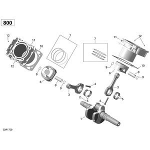 Connecting Rod Assâ€™y by Can-Am 420217429 OEM Hardware 420217429 Off Road Express Peach St