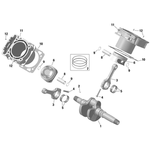 Connecting Rod Screw M8 X 1 by Can-Am 420641645 OEM Hardware 420641645 Off Road Express Peach St