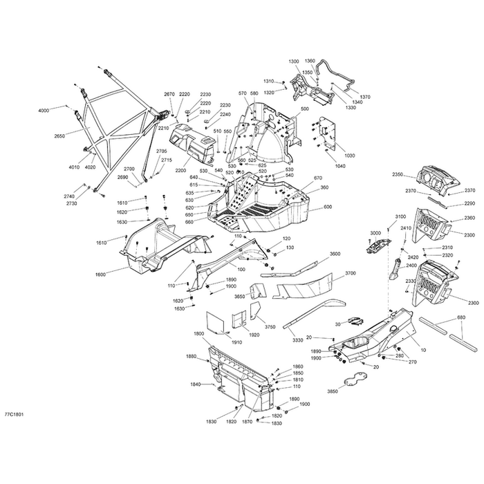 Console Assy by Can-Am