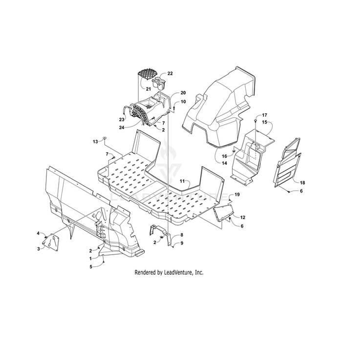 Console, Center By Arctic Cat