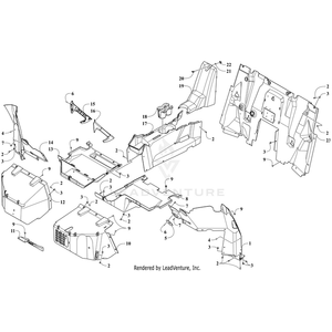 Console,Cover-Rear (Xx Rg) By Arctic Cat 6406-200 OEM Hardware 6406-200 Off Road Express