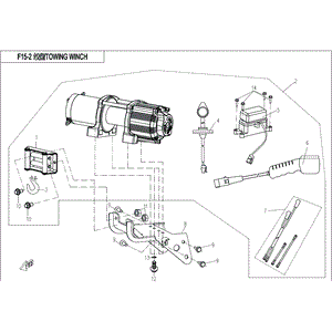 Control Lever Winch by CF Moto 9030-150750-1000 OEM Hardware 9030-150750-1000 Northstar Polaris