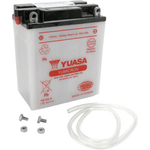 Conventional Battery 12 V By Yuasa YUAM2212Y Conventional Acid Battery YB12A-A Parts Unlimited Drop Ship