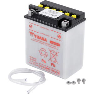 Conventional Battery 12 V By Yuasa YUAM2214YIND Conventional Acid Battery YB14L-A2 Parts Unlimited Drop Ship
