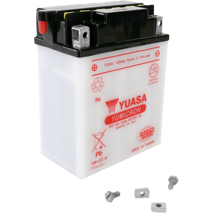 Conventional Battery 12 V By Yuasa YUAM222CA Conventional Acid Battery YB12C-A Parts Unlimited Drop Ship