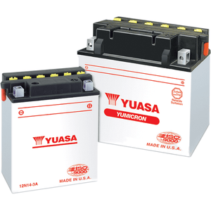 Conventional Battery 12 V By Yuasa YUAM224B2IND Conventional Acid Battery YB14-B2 Parts Unlimited Drop Ship