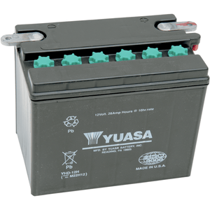 Conventional Battery 12 V By Yuasa YUAM22H12TWN Conventional Acid Battery YHD-12 Parts Unlimited Drop Ship