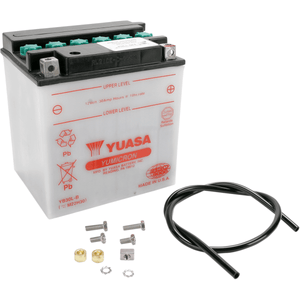 Conventional Battery 12 V By Yuasa YUAM22H30TWN Conventional Acid Battery YB30L-B Parts Unlimited Drop Ship