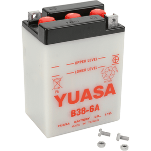 Conventional Battery 6 V By Yuasa YUAM2614J Conventional Acid Battery B38-6A Parts Unlimited Drop Ship