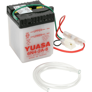 Conventional Battery 6 V By Yuasa YUAM2648A Conventional Acid Battery Y6N4-2A-8 Parts Unlimited