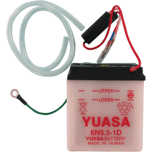 Conventional Battery 6 V By Yuasa YUAM2655B Conventional Acid Battery Y6N5.5-1D Parts Unlimited