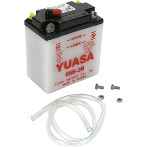 Conventional Battery 6 V By Yuasa YUAM2660B Conventional Acid Battery Y6N6-3B Parts Unlimited