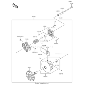 Converter-Assembly-Drive by Kawasaki 49093-0021 OEM Hardware 49093-0021 Off Road Express Peach St