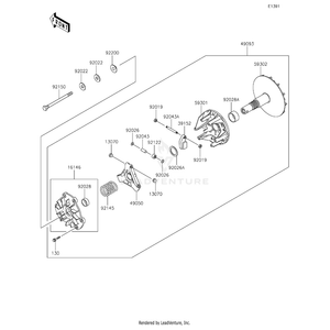 Converter-Assembly-Drive by Kawasaki 49093-0025 OEM Hardware 49093-0025 Off Road Express Peach St