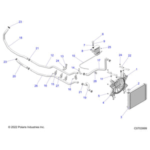 Coolant Tube Bracket by Polaris 5451221 OEM Hardware P5451221 Off Road Express