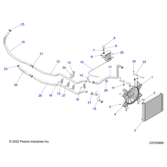 Coolant Tube Bracket by Polaris