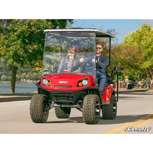 Corsa Blue E-Z-GO RXV Scratch-Resistant Flip Down Windshield by SuperATV Folding Windshield SuperATV