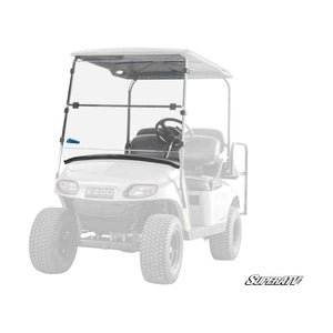 Corsa Blue E-Z-GO TXT Valor Scratch-Resistant Flip Down Windshield by SuperATV Folding Windshield SuperATV