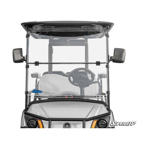 Corsa Blue Yamaha Drive 2 Flip Down Windshield by SuperATV Folding Windshield SuperATV