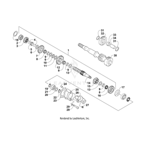 Countershaft Assy Mfg Pkg By Arctic Cat 0822-048 OEM Hardware 0822-048 Off Road Express