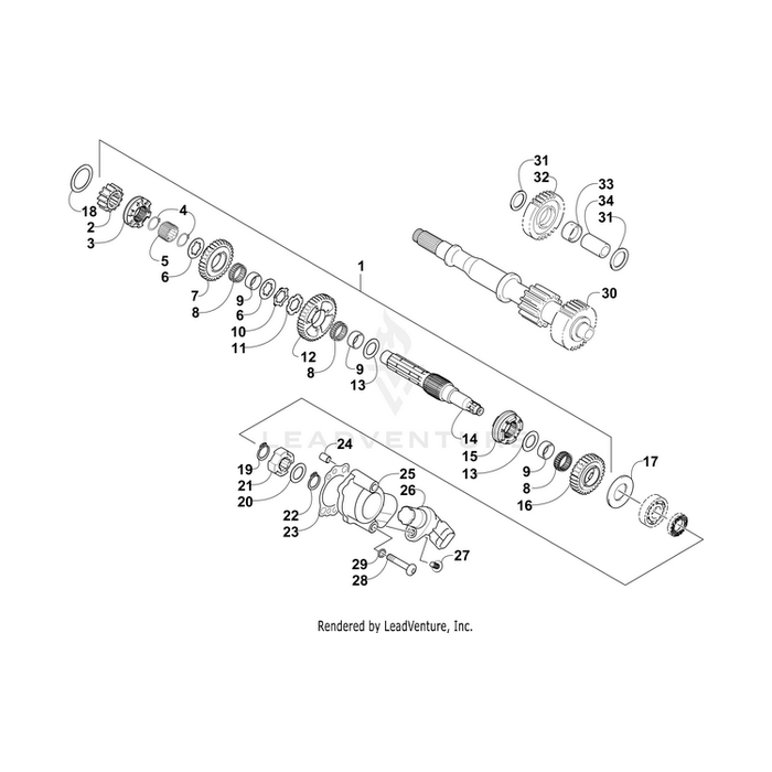 Countershaft Assy Mfg Pkg By Arctic Cat