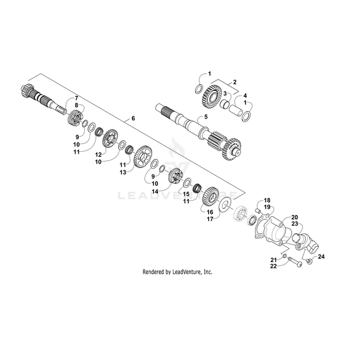 Countershaft Assy Mfg Pkg By Arctic Cat