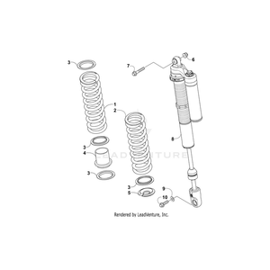 Coupler, Spring 10Mm X 55Mm By Arctic Cat 0403-414 OEM Hardware 0403-414 Off Road Express