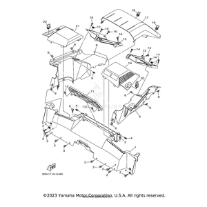 Cover 1 by Yamaha B5H-F8219-00-00 OEM Hardware B5H-F8219-00-00 Off Road Express