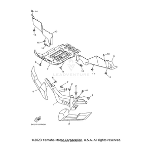 Cover 2 by Yamaha 1XD-F842N-01-00 OEM Hardware 1XD-F842N-01-00 Off Road Express