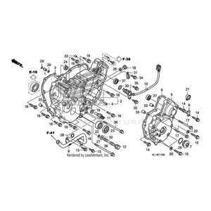 Cover, Alternator by Honda 11350-HL1-A00 OEM Hardware 11350-HL1-A00 Off Road Express Peach St