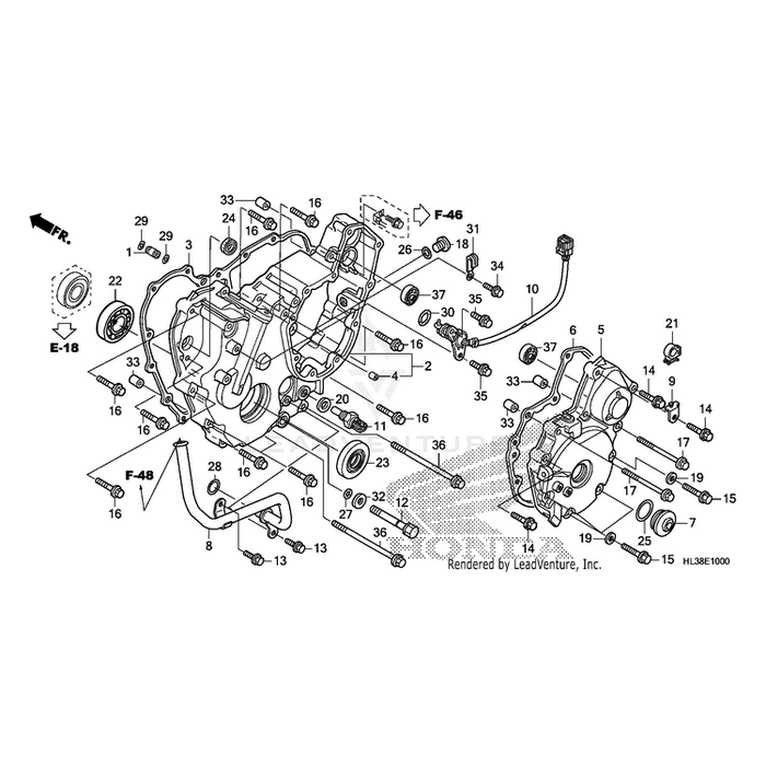 Cover, Alternator by Honda