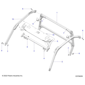 Cover-Anchor Bracket,Gen,Blk by Polaris 5454575-070 OEM Hardware P5454575-070 Off Road Express