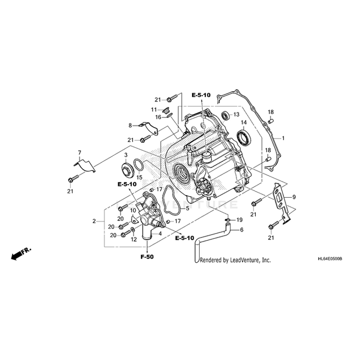 Cover Assembly, Alternator by Honda