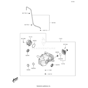 Cover-Assembly by Kawasaki 16146-Y002 OEM Hardware 16146-Y002 Off Road Express Peach St