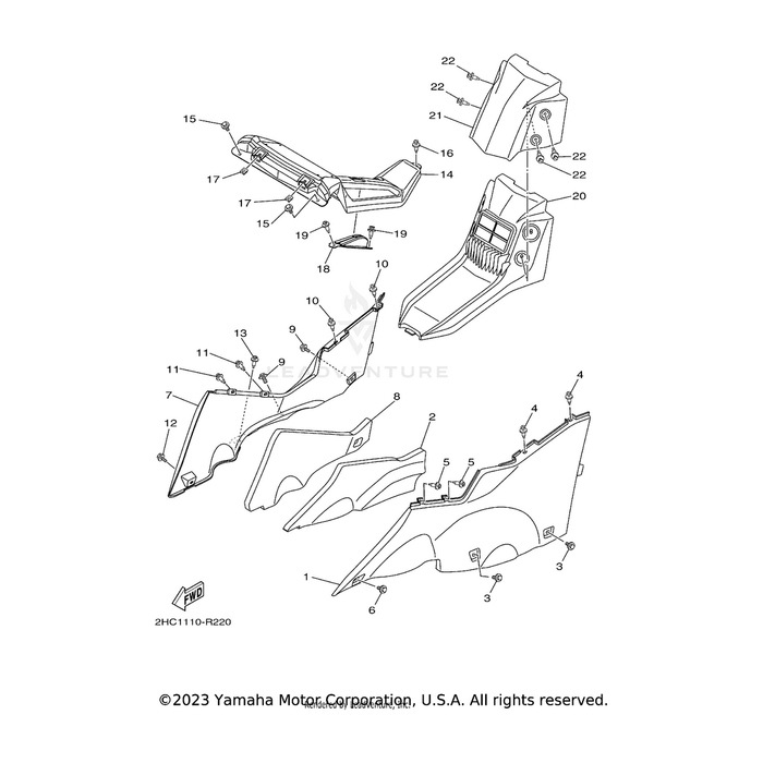 Cover Assembly by Yamaha