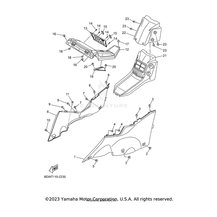 Cover Assembly by Yamaha