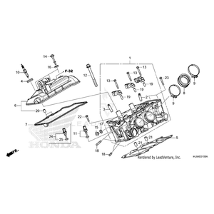 Cover Assembly, Cylinder Head by Honda 12300-HL6-AA0 OEM Hardware 12300-HL6-AA0 Off Road Express Peach St