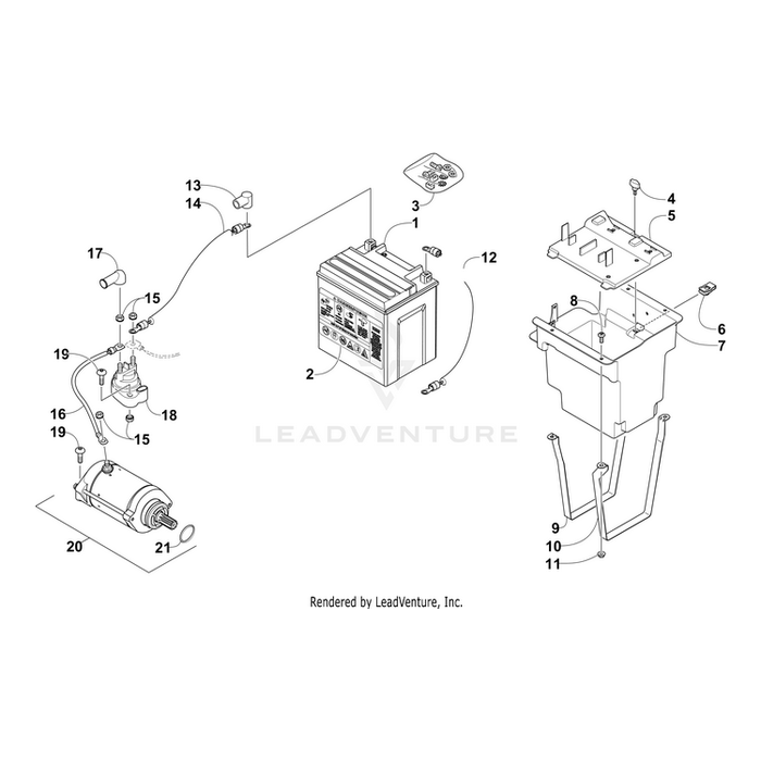 Cover, Battery Box By Arctic Cat