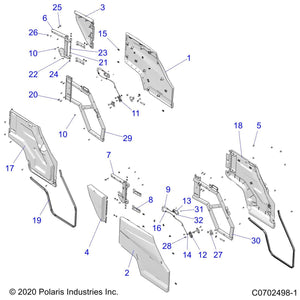 Cover-Blstr Bar,Pnt,Lh,M.Tan by Polaris 5452953-686 OEM Hardware P5452953-686 Off Road Express