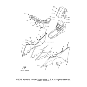 Cover by Yamaha 2HC-F117F-30-00 OEM Hardware 2HC-F117F-30-00 Off Road Express