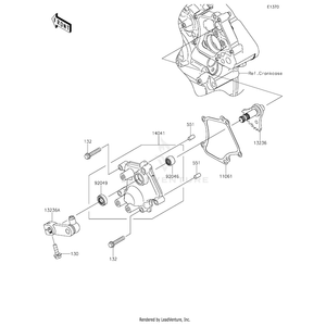 Cover-Comp,Change by Kawasaki 14041-0555 OEM Hardware 14041-0555 Off Road Express Peach St