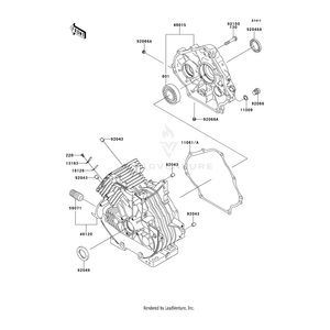 Cover-Crankcase by Kawasaki 49015-7050 OEM Hardware 49015-7050 Off Road Express Peach St