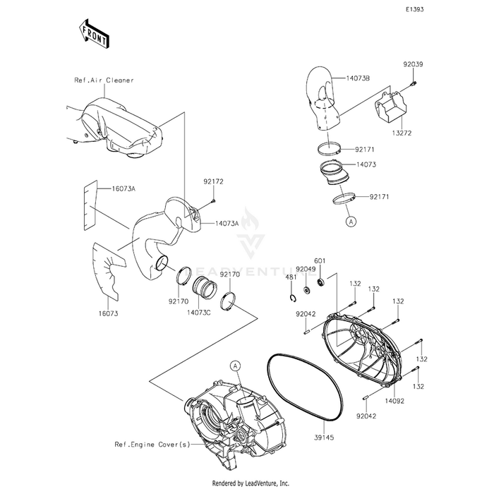 Cover,Cvt by Kawasaki