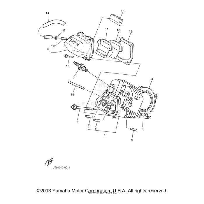 Cover, Cylinder Head 1 by Yamaha