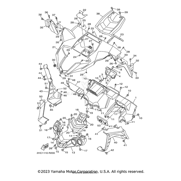 Cover, Dust Seal 1 by Yamaha