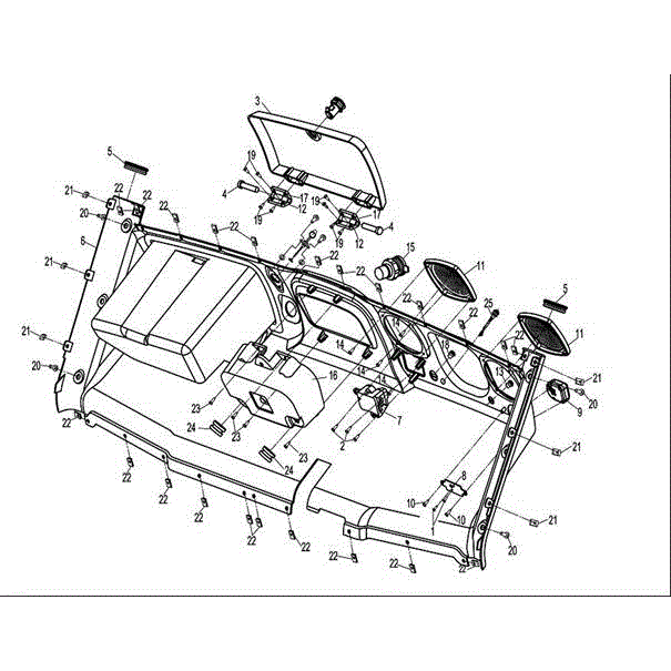 Cover Front Compartment by CF Moto