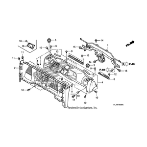 Cover, Front Floor *Nh1* (Black) by Honda 64100-HL1-A00ZA OEM Hardware 64100-HL1-A00ZA Off Road Express Peach St