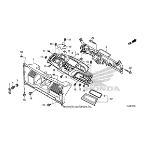 Cover, Front Floor *Nh1* (Black) by Honda 64100-HL3-A01ZA OEM Hardware 64100-HL3-A01ZA Off Road Express Peach St