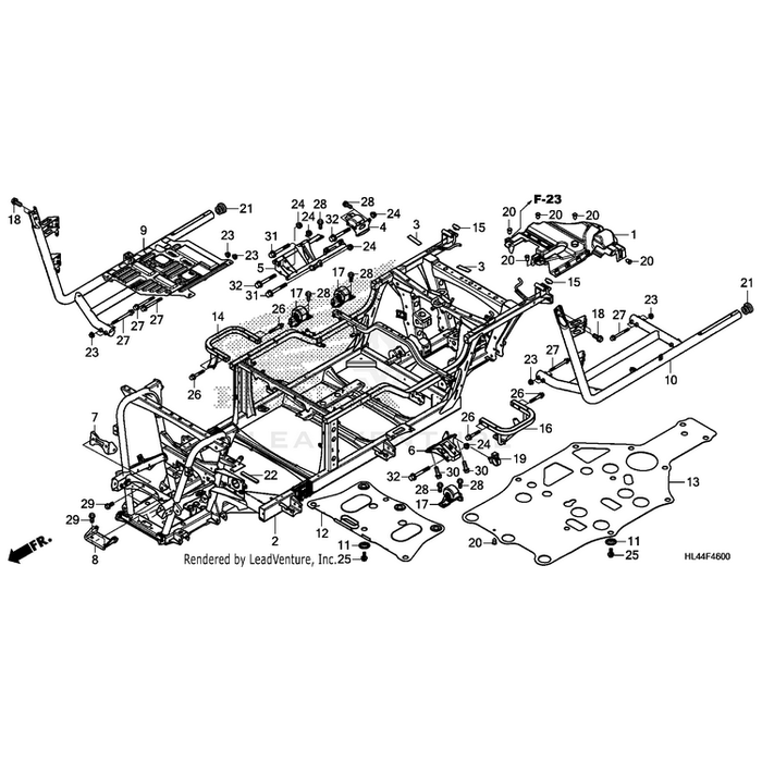 Cover, Harness Guide by Honda